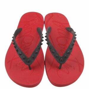 Christian Louboutin Loubi flip flops size US9 EU39